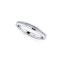 Diamond Half Eternity Ring 0.15ct Diamond Band 18K white gold 