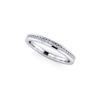 Diamond Half Eternity Ring 0.15ct Diamond Band 18K white gold 