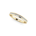 Diamond Half Eternity Ring 0.15ct Diamond Band 18K yellow gold
