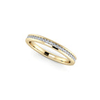 Diamond Half Eternity Ring 0.15ct Diamond Band 18K yellow gold
