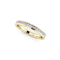 Diamond Half Eternity Ring 0.25ct Diamond Band 18K yellow gold