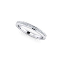 Diamond Half Eternity Ring 0.25ct Princess Diamond 18K white gold