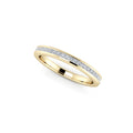 Diamond Half Eternity Ring 0.25ct Princess Diamond 18K yellow gold