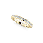 Diamond Half Eternity Ring 0.25ct Princess Diamond 18K yellow gold