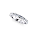 Diamond Half Eternity Ring 0.33ct Diamond Band 18K white gold