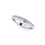 Diamond Half Eternity Ring 0.33ct Diamond Band 18K white gold