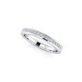 Diamond Half Eternity Ring 0.33ct Princess Diamond 18K white gold