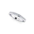 Diamond Half Eternity Ring 0.33ct Princess Diamond 18K white gold