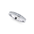 Diamond Half Eternity Ring 0.50ct Diamond Band 18K white gold