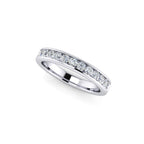Diamond Half Eternity Ring 0.50ct Diamond Band 18K white gold