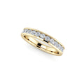 Diamond Half Eternity Ring 0.50ct Diamond Band 18K yellow gold