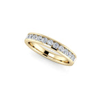 Diamond Half Eternity Ring 0.50ct Diamond Band 18K yellow gold
