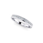 Diamond Half Eternity Ring 0.50ct Princess Diamond 18K white gold