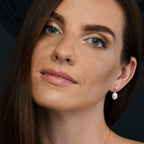 Pearl Drop Earrings with Freshwater Drop Pearls in 9K Yellow Gold
