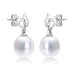 925 Sterling Silver Pearl Drop Earrings with Freshwater Pearls