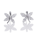 Butterfly Diamond Earrings 0.45ct Diamond Studs 18K Yellow Gold