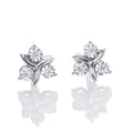 Butterfly Diamond Earrings 0.45ct Diamond Studs 18K Yellow Gold