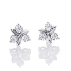 Butterfly Diamond Earrings 0.45ct Diamond Studs 18K Yellow Gold