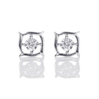 Butterfly Diamond Earrings 0.45ct Diamond Studs 18K Yellow Gold