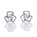 18ct white gold small stud earrings
