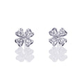 4 leaf clover diamond earrings