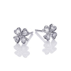 4 leaf clover diamond earrings