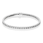 Diamond Tennis Bracelet 0.50ct G/HSI Illusion Set 9K White Gold