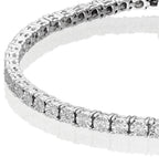 Diamond Tennis Bracelet 0.50ct G/HSI Illusion Set 18K White Gold