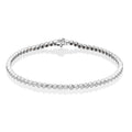 Bezel Set 0.50ct diamond tennis bracelet in 18K white gold