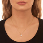 Pearl Pendant With 0.05ct Diamond 18K Yellow Gold