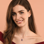 4.15ct Amethyst With 0.16ct Diamond Pendant In 9K White Gold