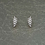 Sterling Silver Feather Earrings