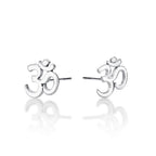 Sterling Silver OM Earrings