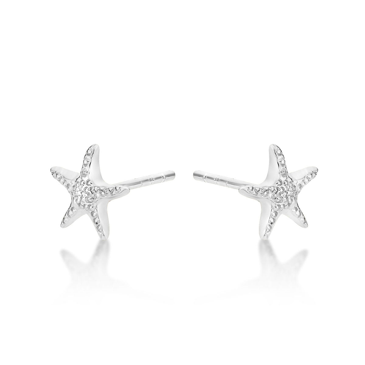 Sterling Silver Starfish Earrings