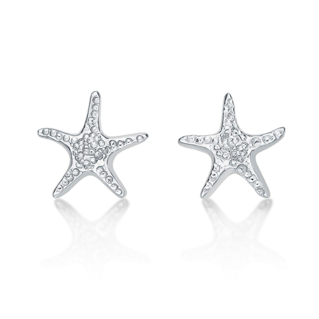 Sterling Silver Starfish Earrings