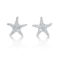 Sterling Silver Starfish Earrings