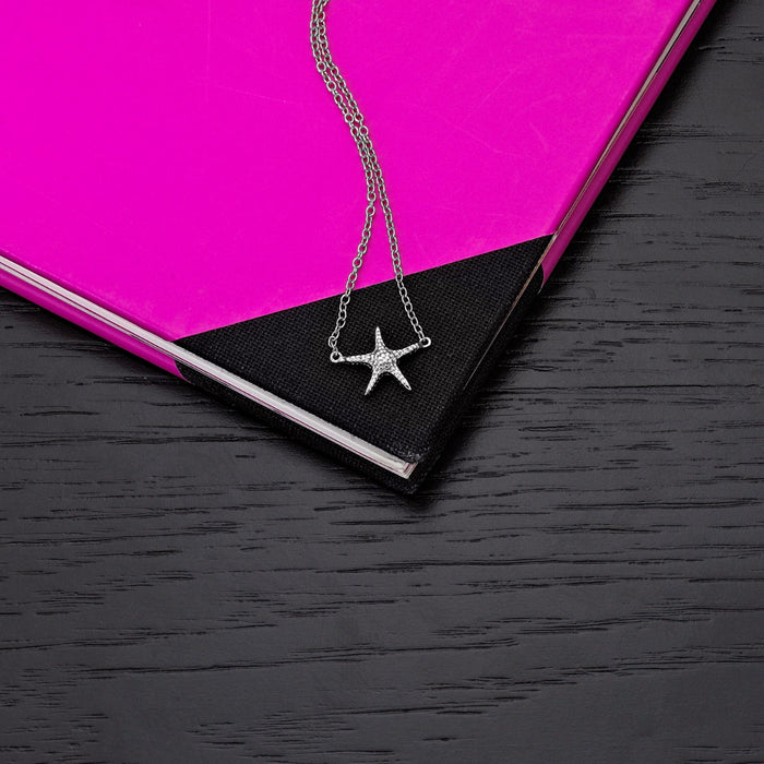 Sterling Silver Starfish Pendant Necklace