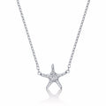 Sterling Silver Starfish Pendant Necklace