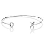 XO Hugs & Kisses Sterling Silver Bangle