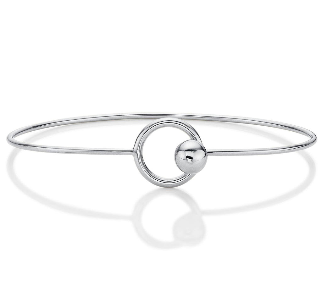 Fashionable Sterling Silver Bangle, Openable Silver Cuff Bangle