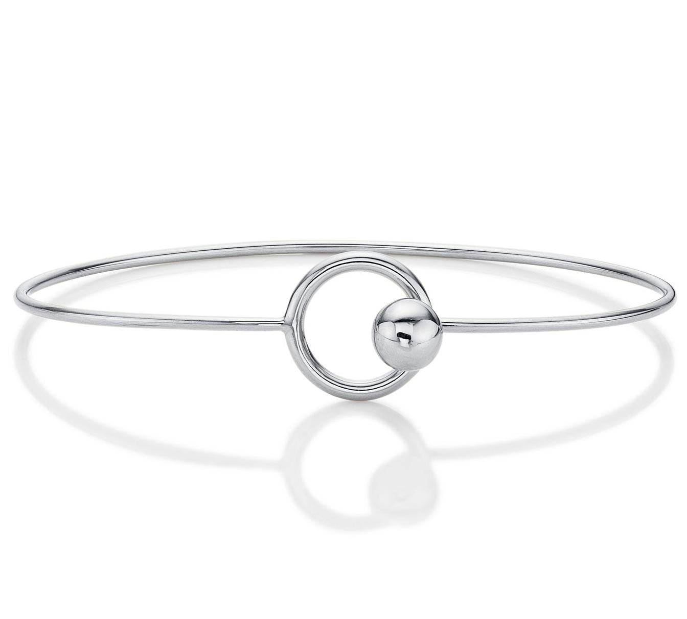 Fashionable Sterling Silver Bangle, Openable Silver Cuff Bangle