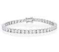 Sterling Silver Tennis Bracelet with 4mm Sparkling Cubic Zirconia