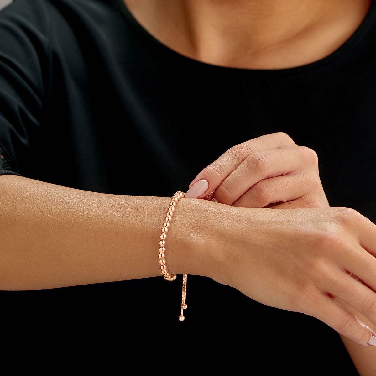  Silver or Rose Gold Plated Bracelet