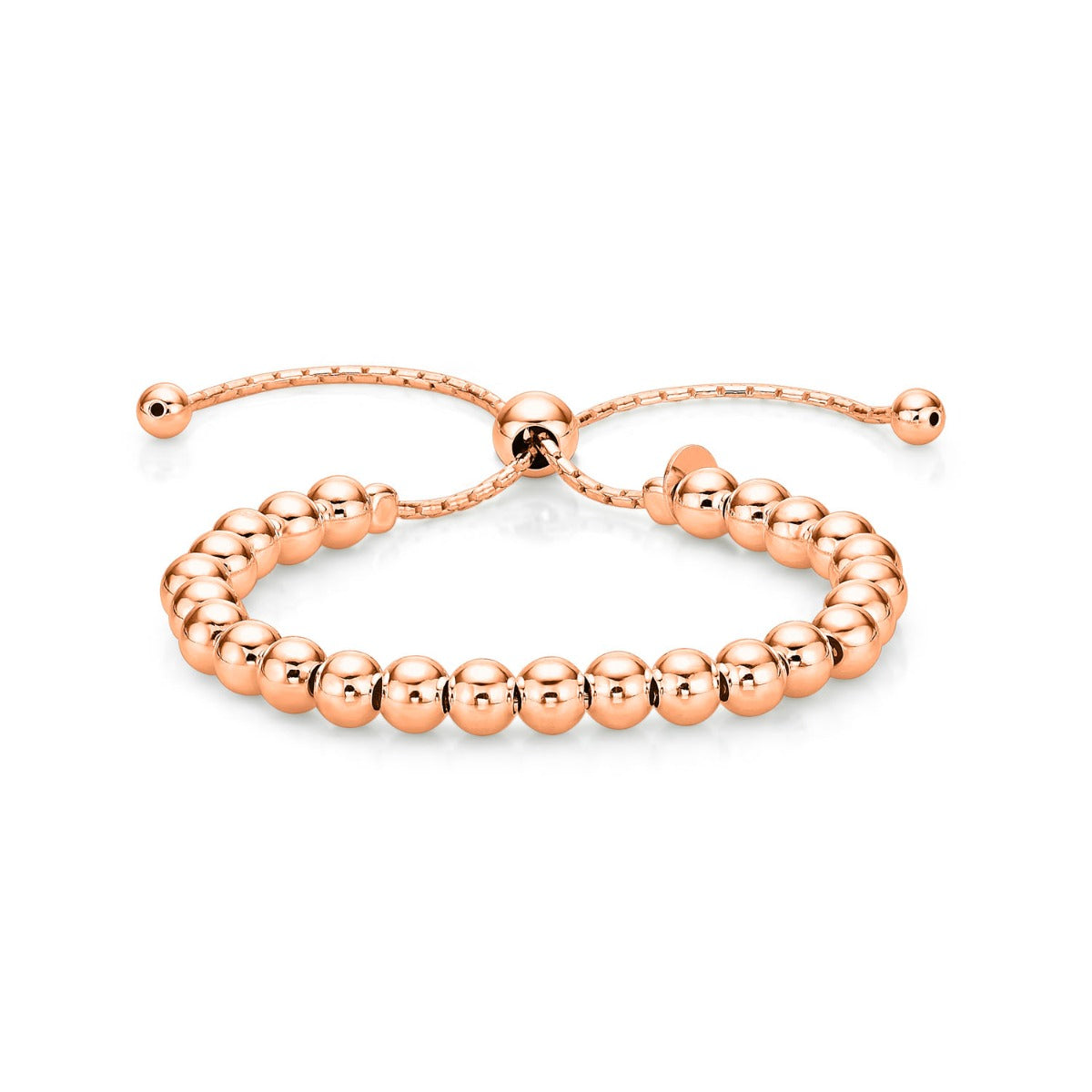 Sterling Silver Ball Bracelet, Silver or Rose Gold Plated Bracelet