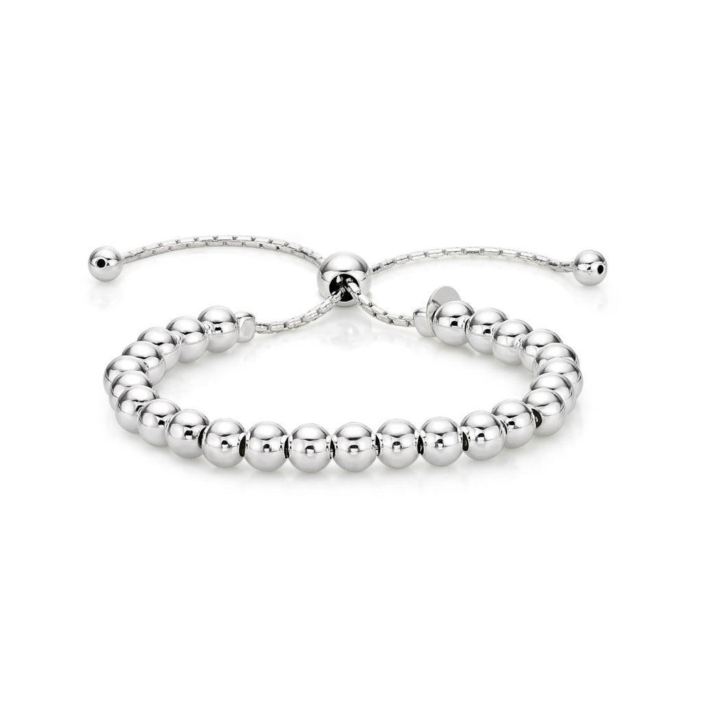 Sterling Silver Ball Bracelet, Silver or Rose Gold Plated Bracelet