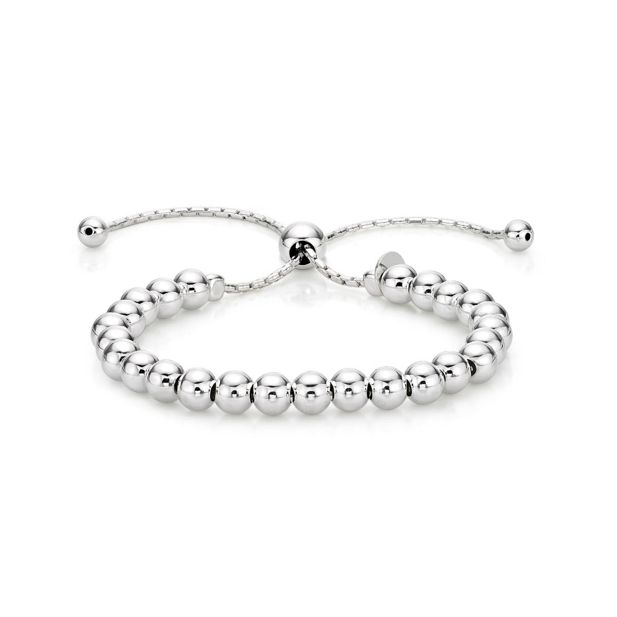 Sterling Silver Ball Bracelet, Silver or Rose Gold Plated Bracelet
