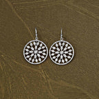 Sterling Silver Chakra Earrings with Cubic Zirconia