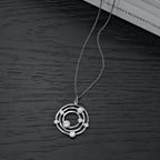 Sterling Silver GALAXY Pendant Necklace with Cubic Zirconia