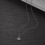 Sterling Silver EVIL EYE Pendant & Chain with Cubic Zirconia