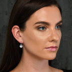 925 sterling silver pear drop earrings